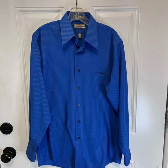 Van Heusen Fitted Shirt Wrinkle Free Final Price - Picture 1 of 9